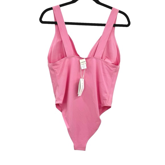 L*Space Seamless Katniss One Piece Swimsuit Guava Pink Size XL NWT - Picture 9 of 14